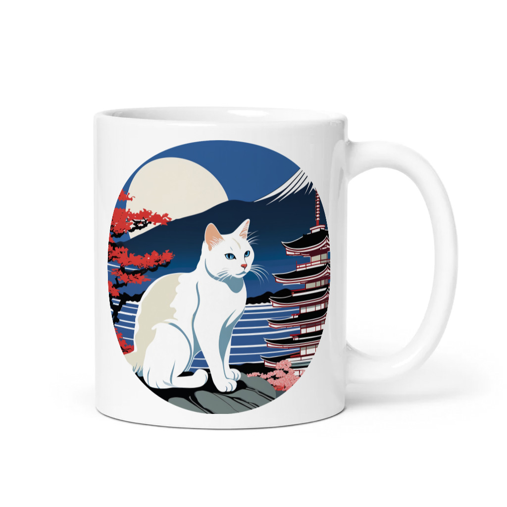 PugMug Custom White Companion Cat Mug