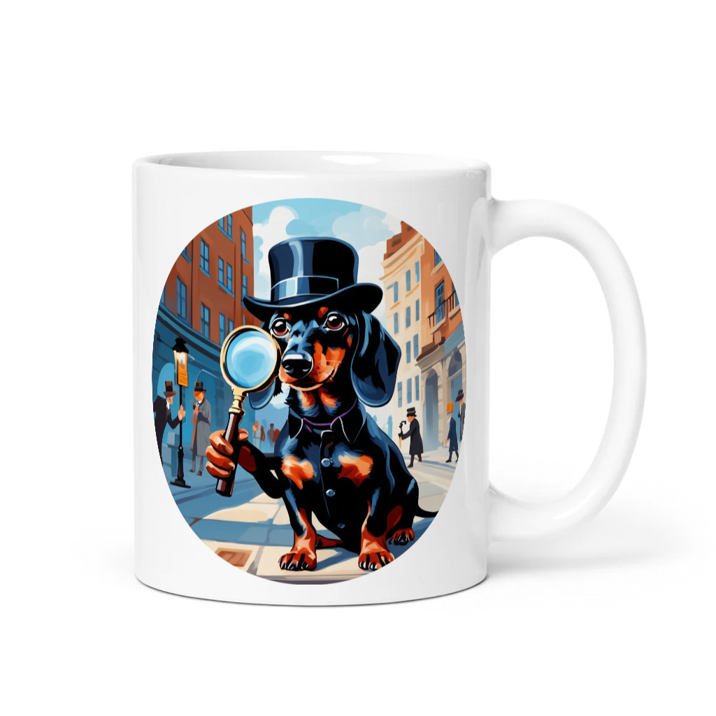 PugMug Custom Black Dachshund Mug