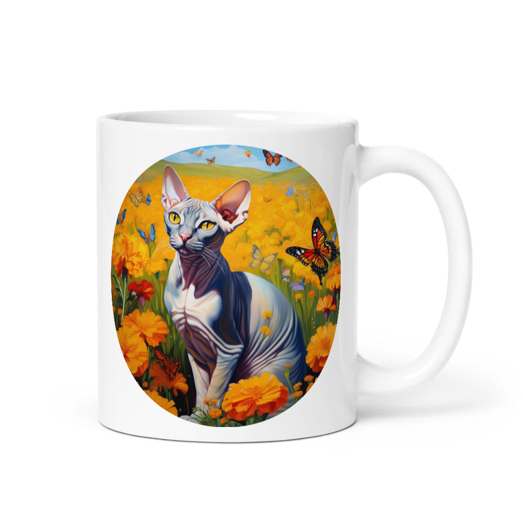 PugMug Custom Tabby Sphynx Cat Mug