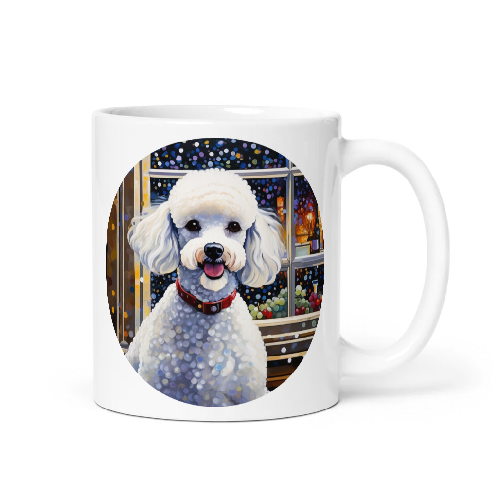 PugMug Custom White Poodle Mug