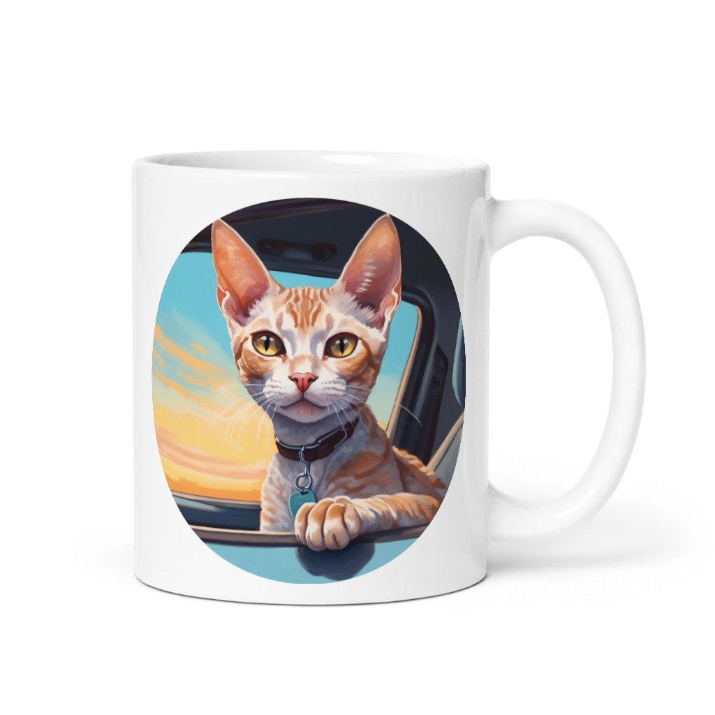 PugMug Custom Tabby Devon Rex Cat Mug