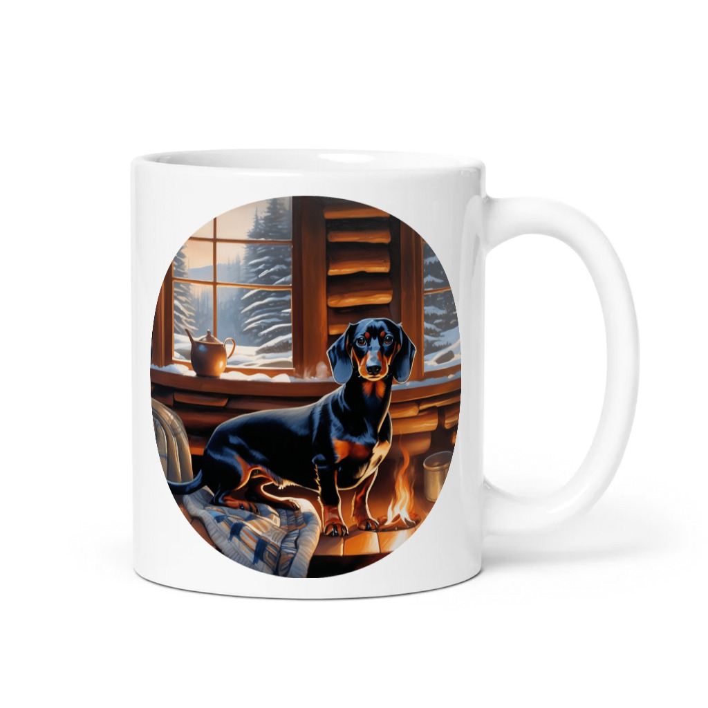 PugMug Custom Black Dachshund Mug