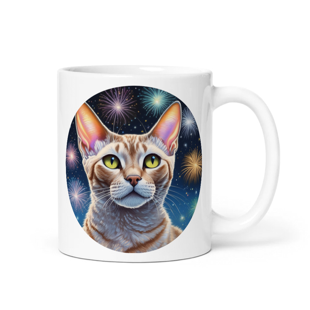 PugMug Custom Tabby Devon Rex Cat Mug