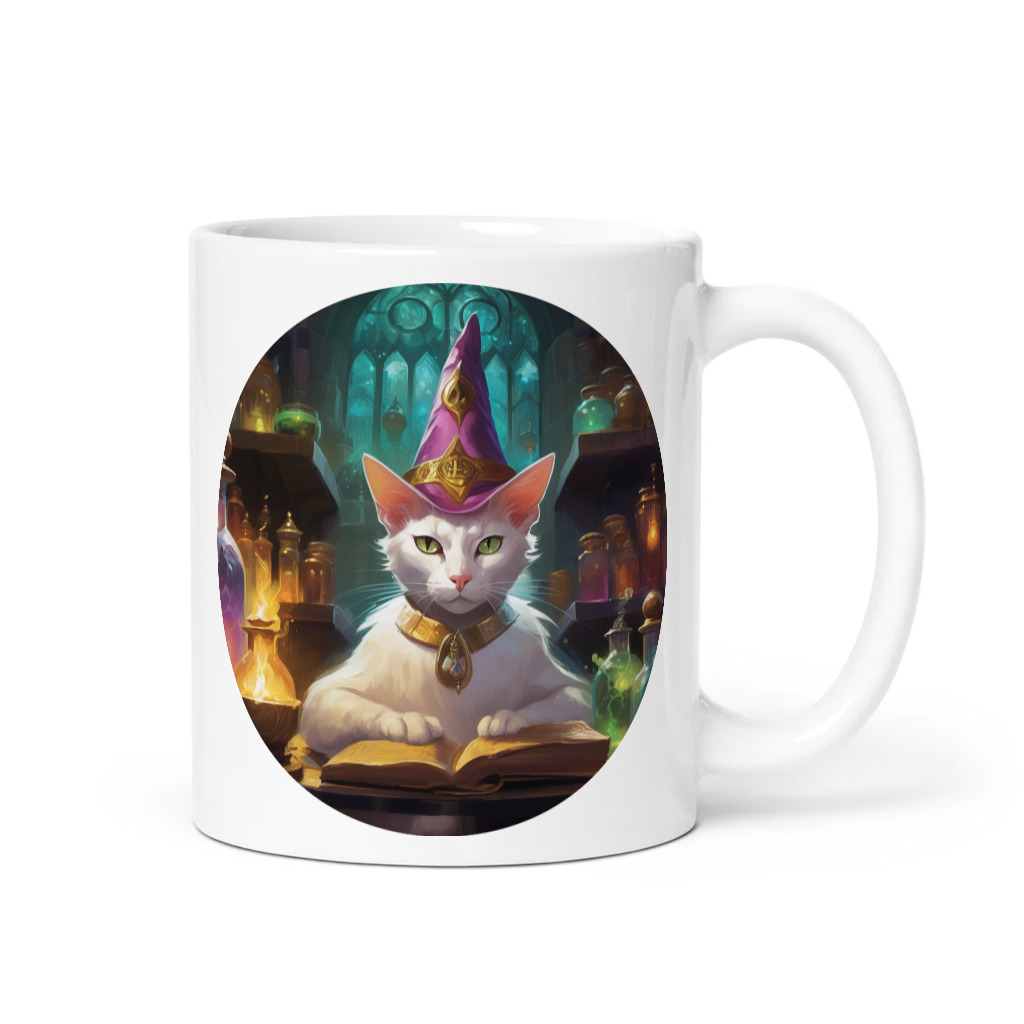 PugMug Custom White Abyssinian Cat Mug