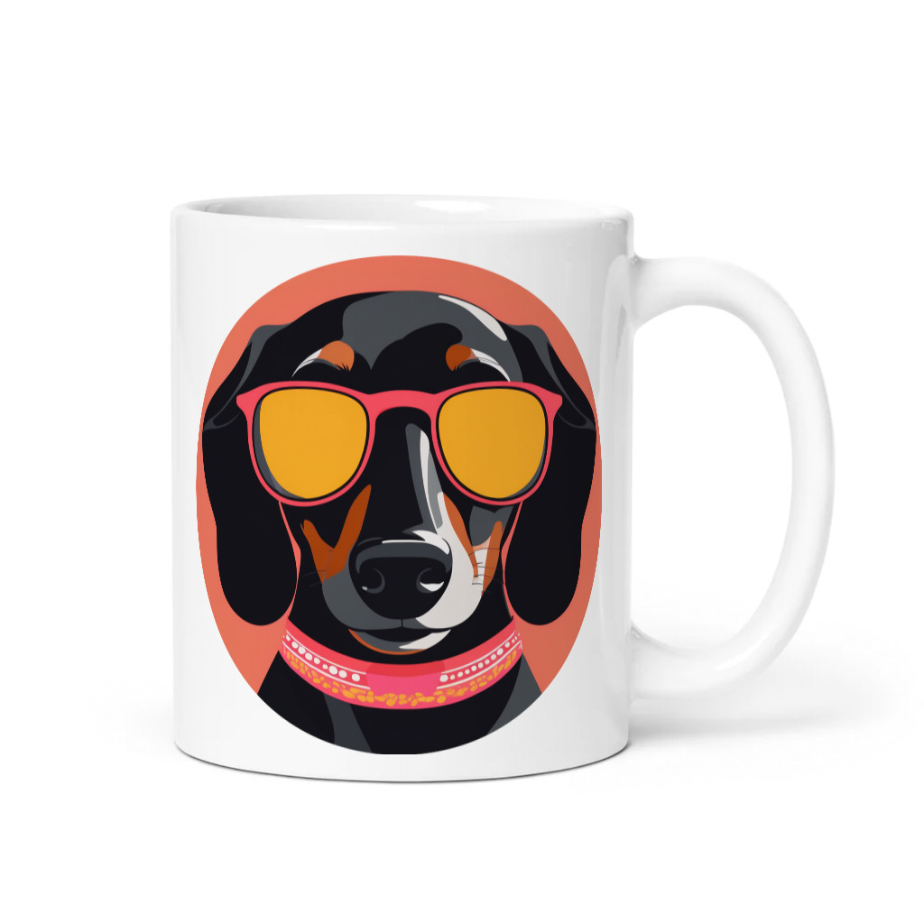 PugMug Custom Black Dachshund Mug