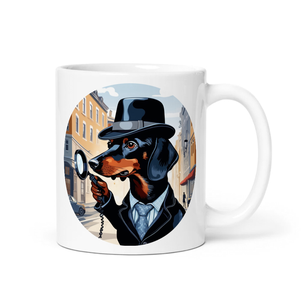 PugMug Custom Black Dachshund Mug