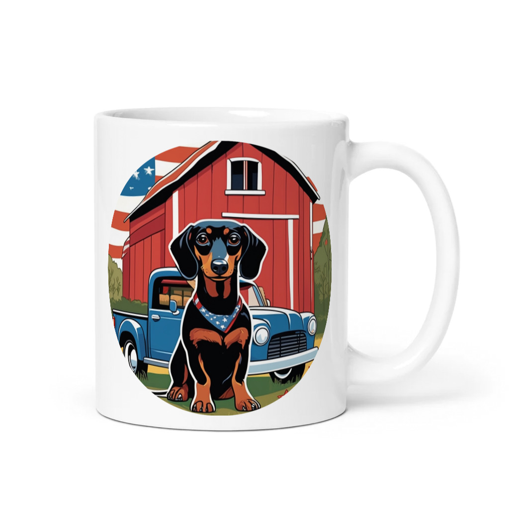 PugMug Custom Black Dachshund Mug