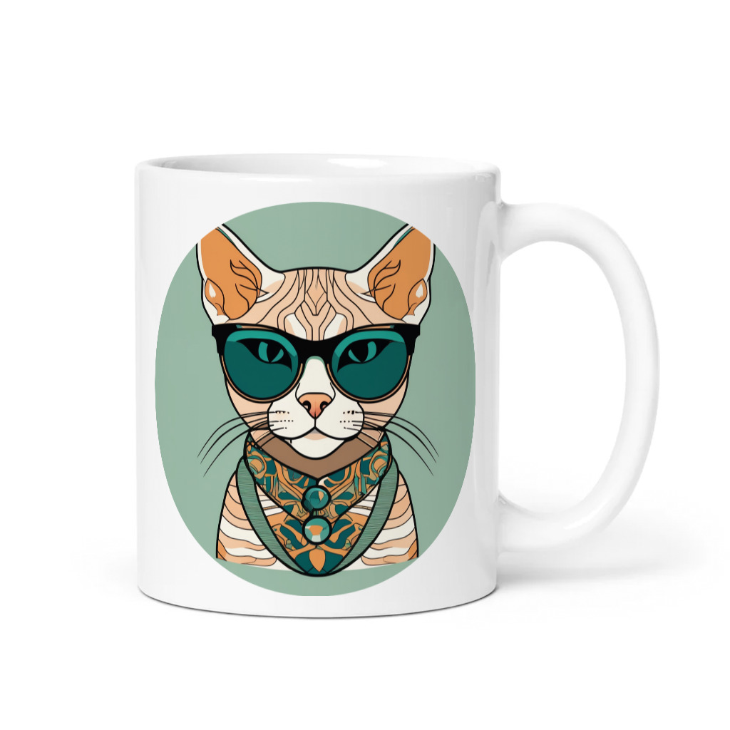 PugMug Custom Tabby Devon Rex Cat Mug