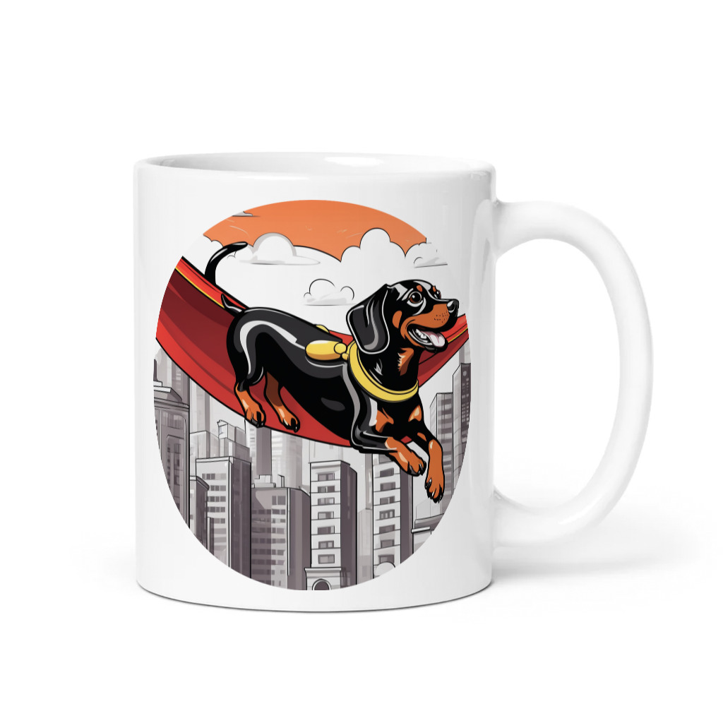 PugMug Custom Black Dachshund Mug