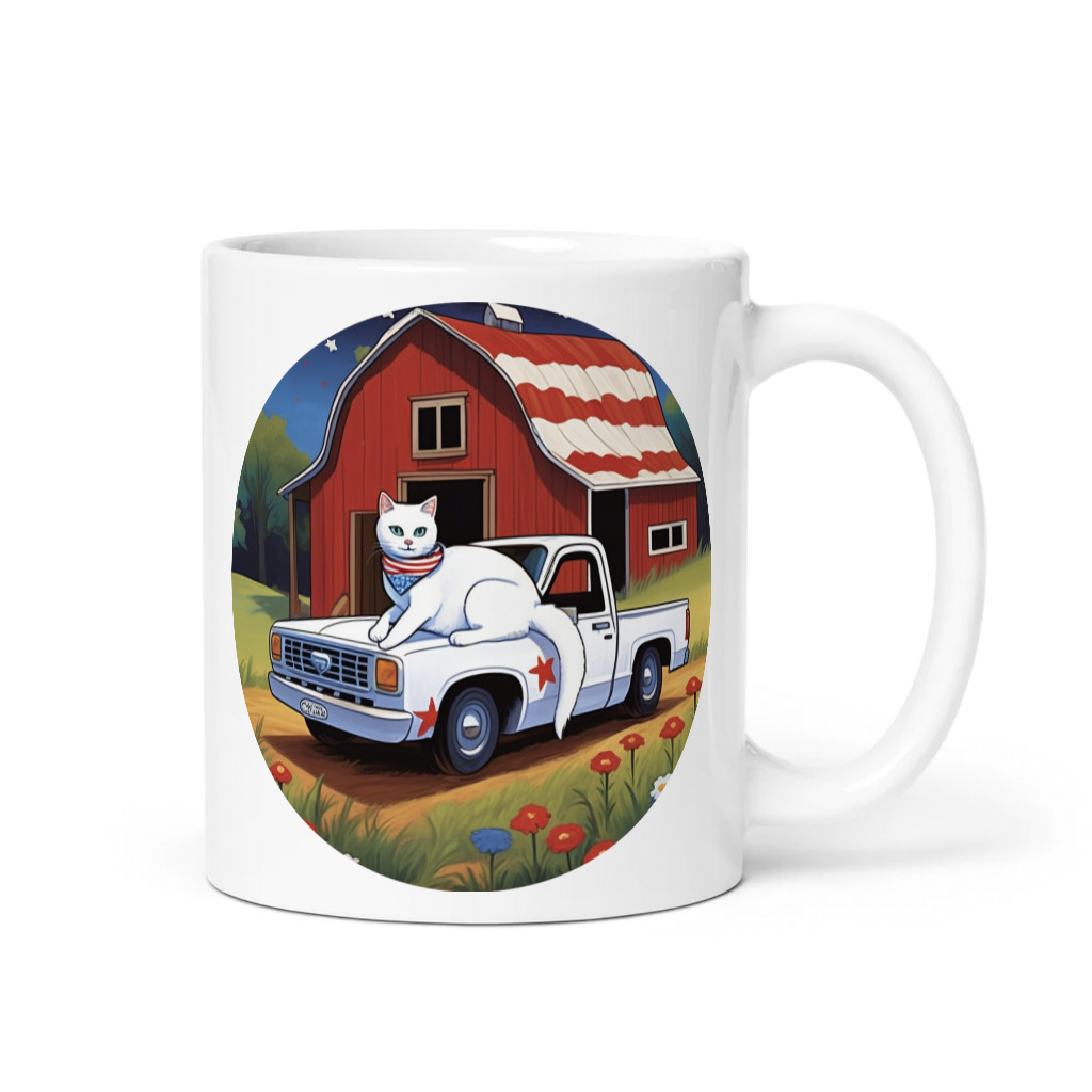 PugMug Custom White Companion Cat Mug