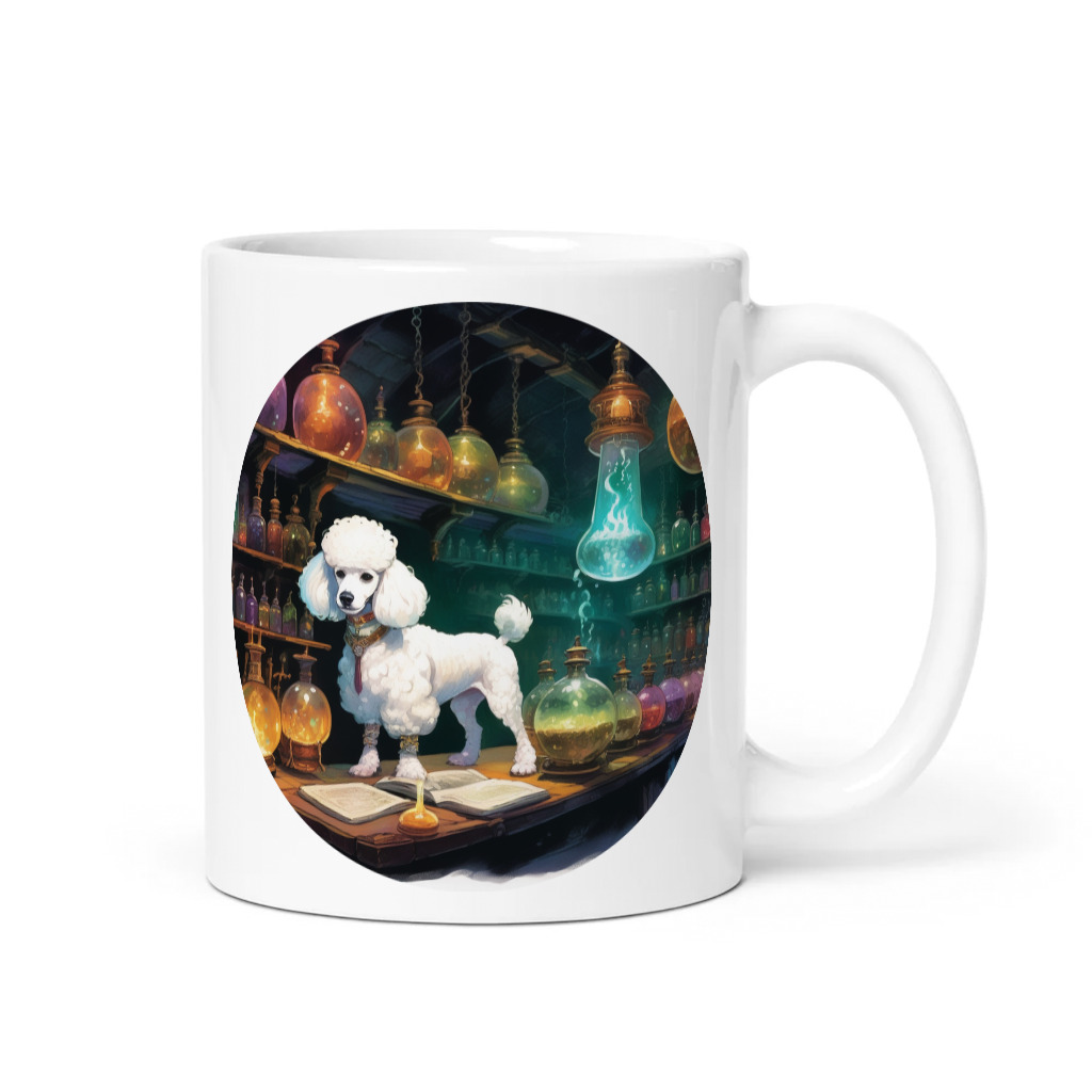 PugMug Custom White Poodle Mug
