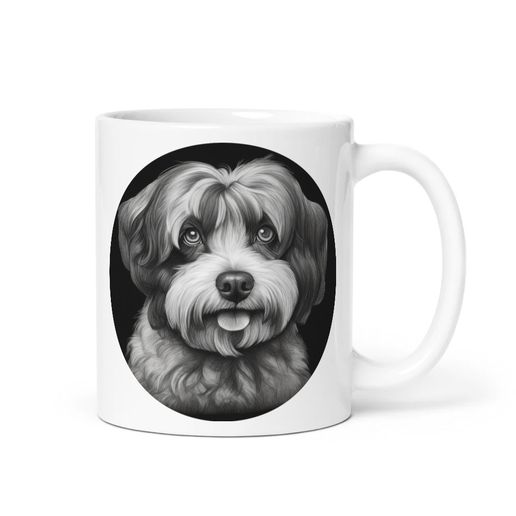 PugMug Custom Black-and-white Havanese Dog Mug