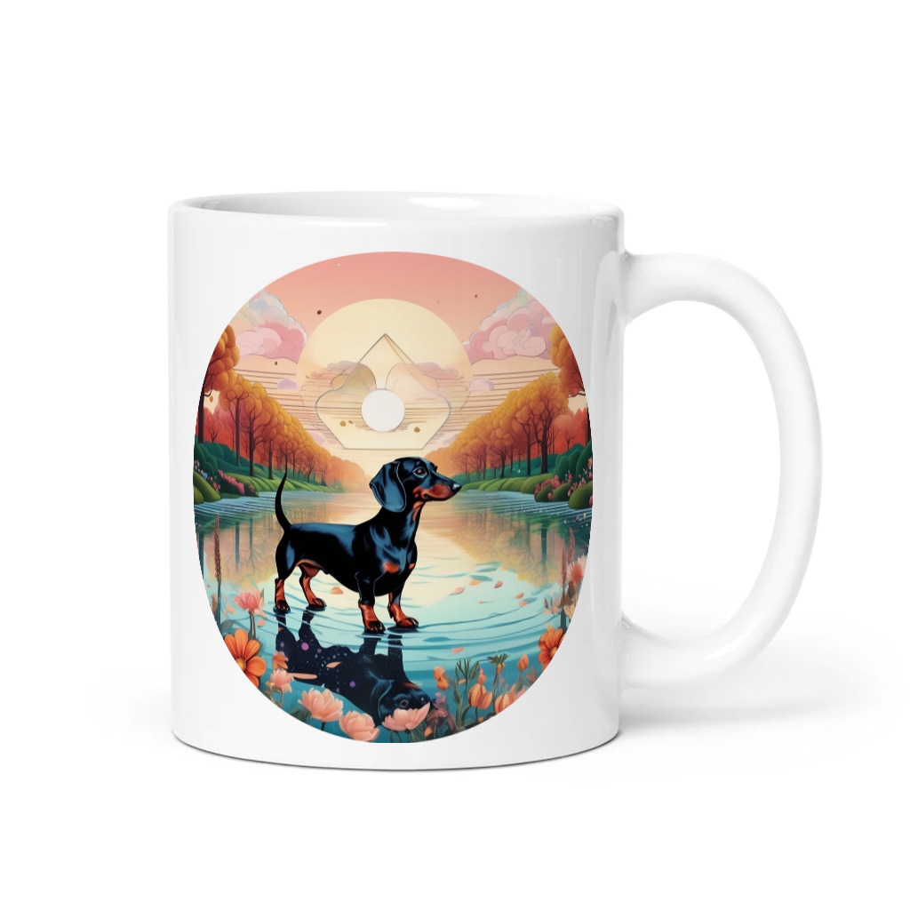 PugMug Custom Black Dachshund Mug