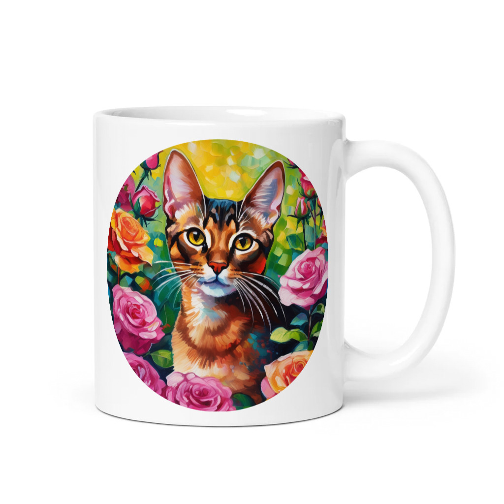 PugMug Custom Tabby Abyssinian Cat Mug