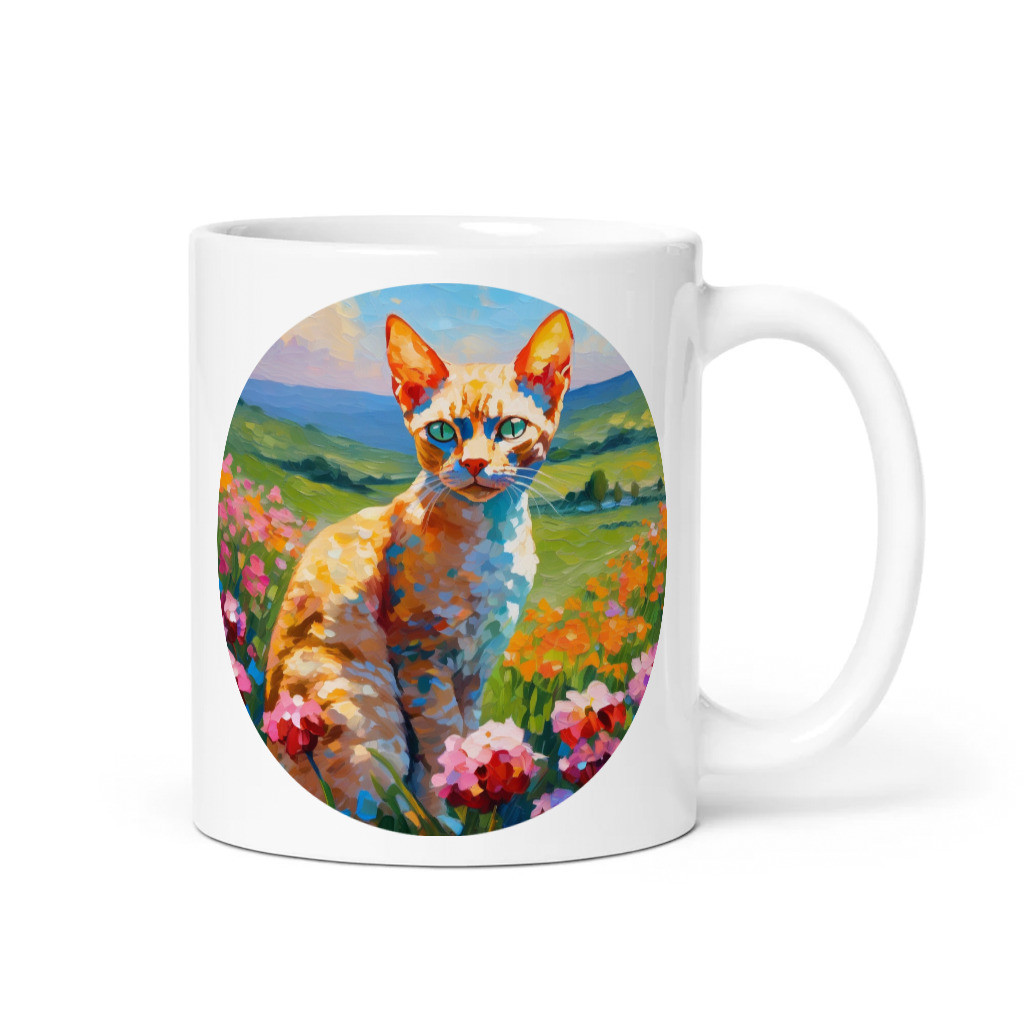 PugMug Custom Tabby Devon Rex Cat Mug