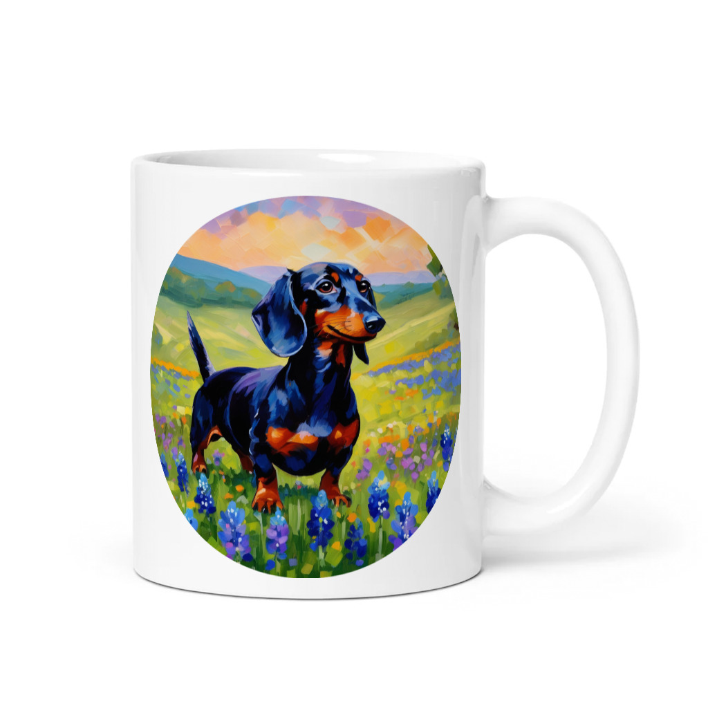 PugMug Custom Black Dachshund Mug