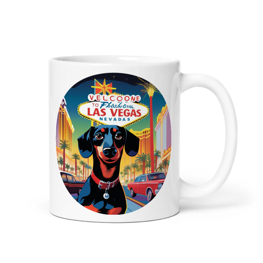 PugMug Custom Black Dachshund Mug
