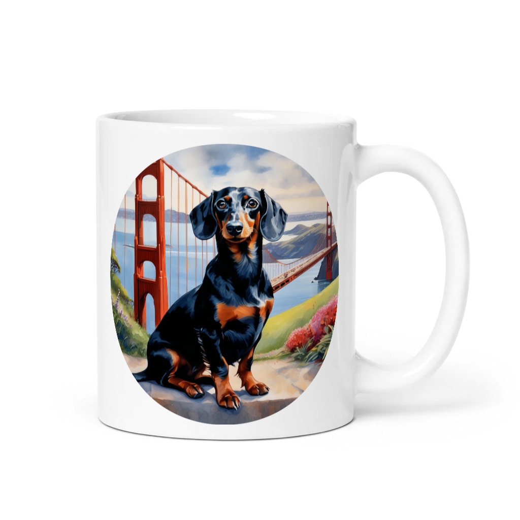 PugMug Custom Black Dachshund Mug