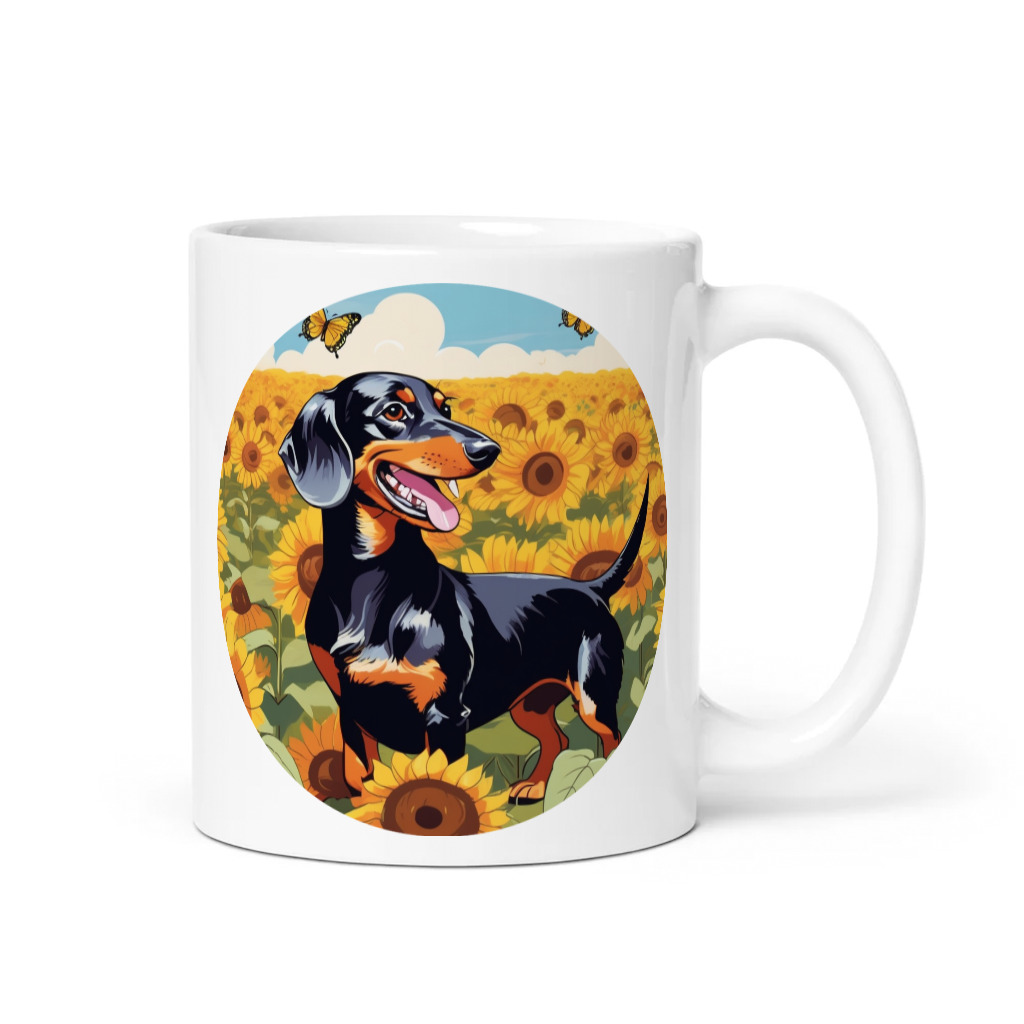 PugMug Custom Black Dachshund Mug