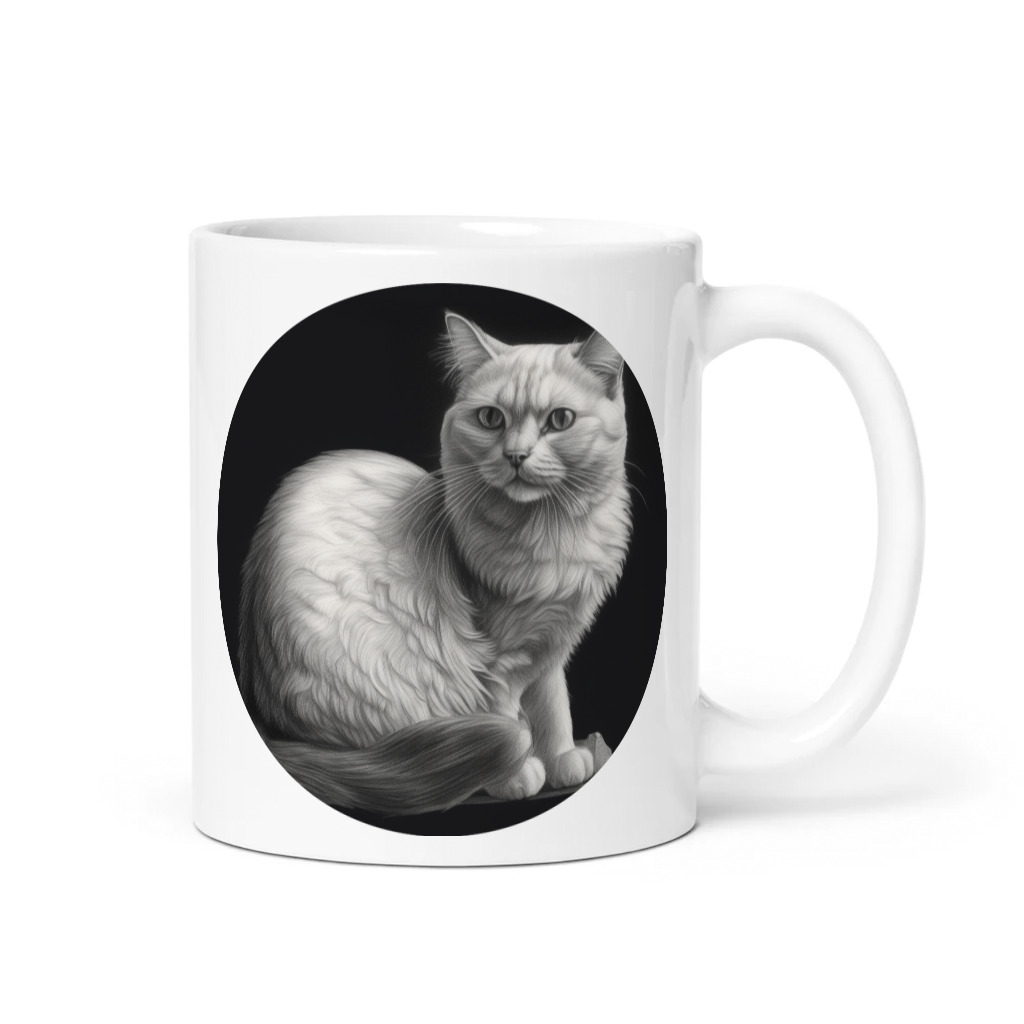 PugMug Custom White Companion Cat Mug
