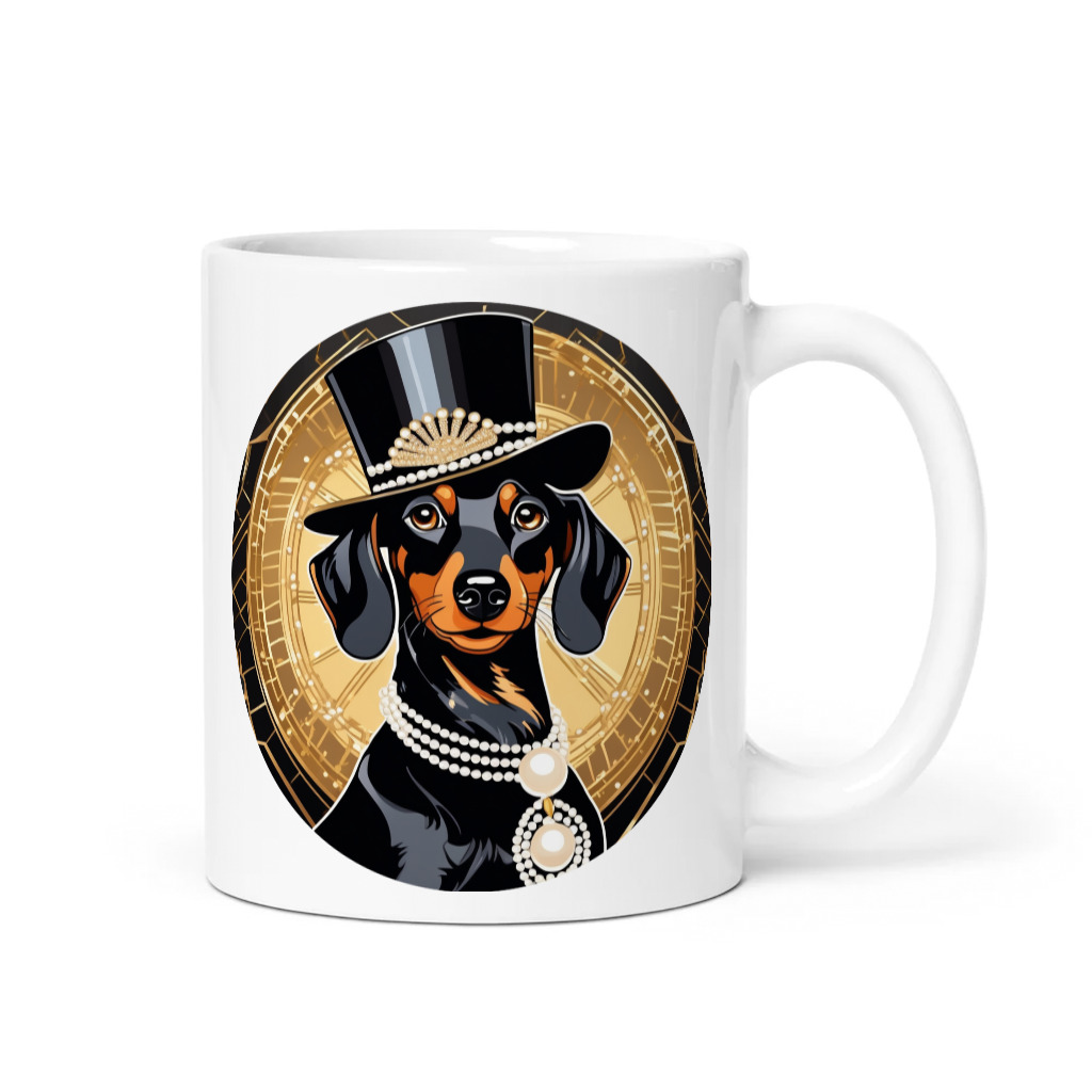 PugMug Custom Black Dachshund Mug