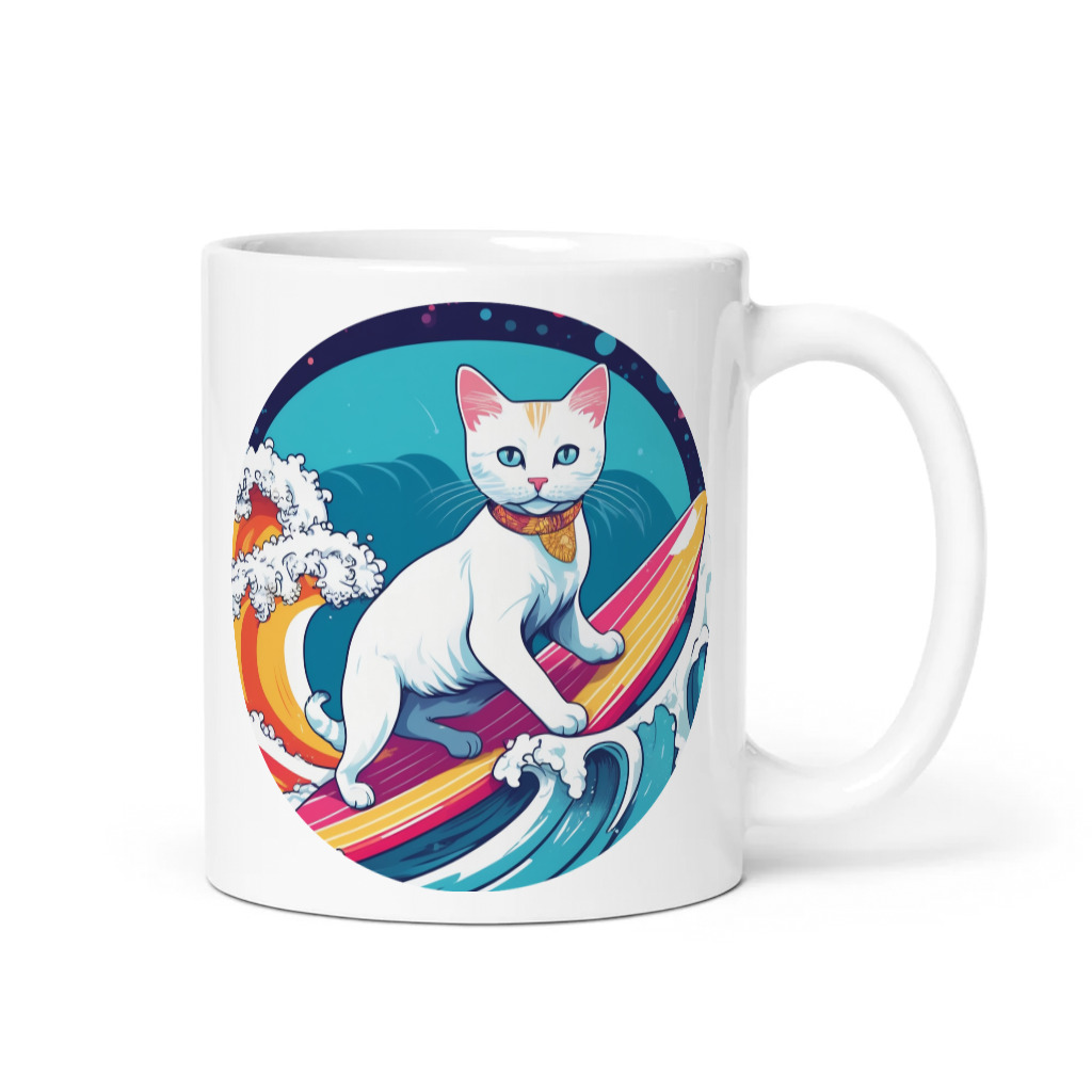 PugMug Custom White Companion Cat Mug