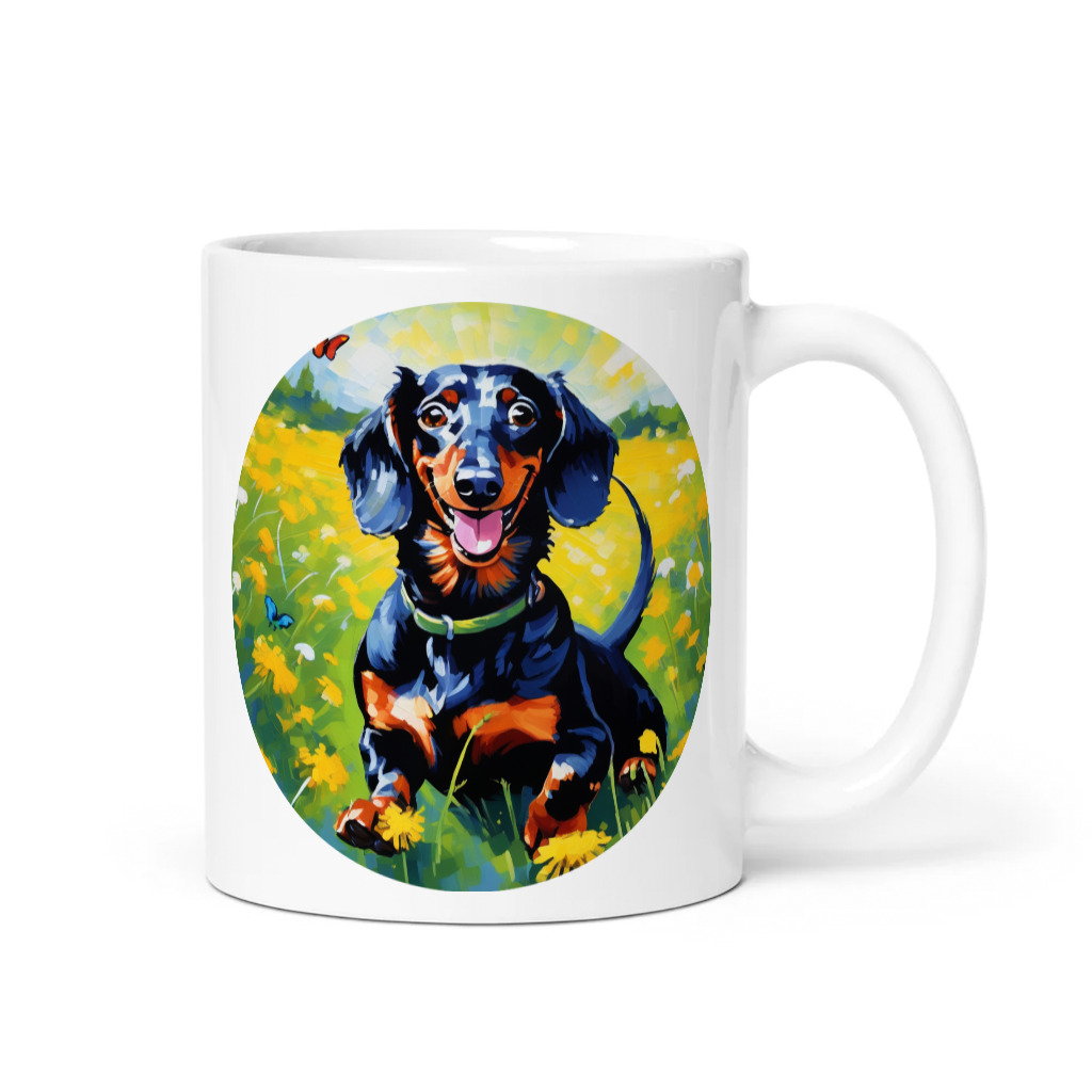 PugMug Custom Black Dachshund Mug