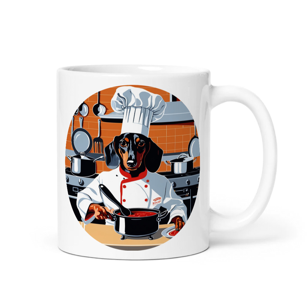 PugMug Custom Black Dachshund Mug