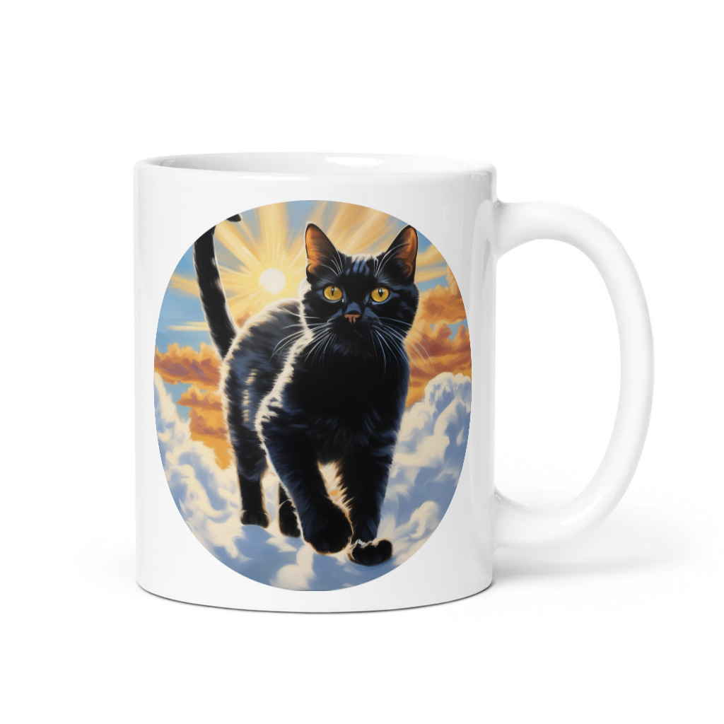 PugMug Custom Black American Shorthair Cat Mug