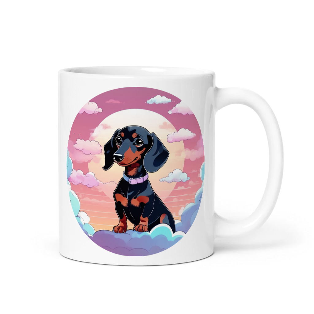 PugMug Custom Black Dachshund Mug