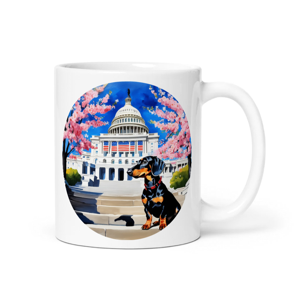 PugMug Custom Black Dachshund Mug