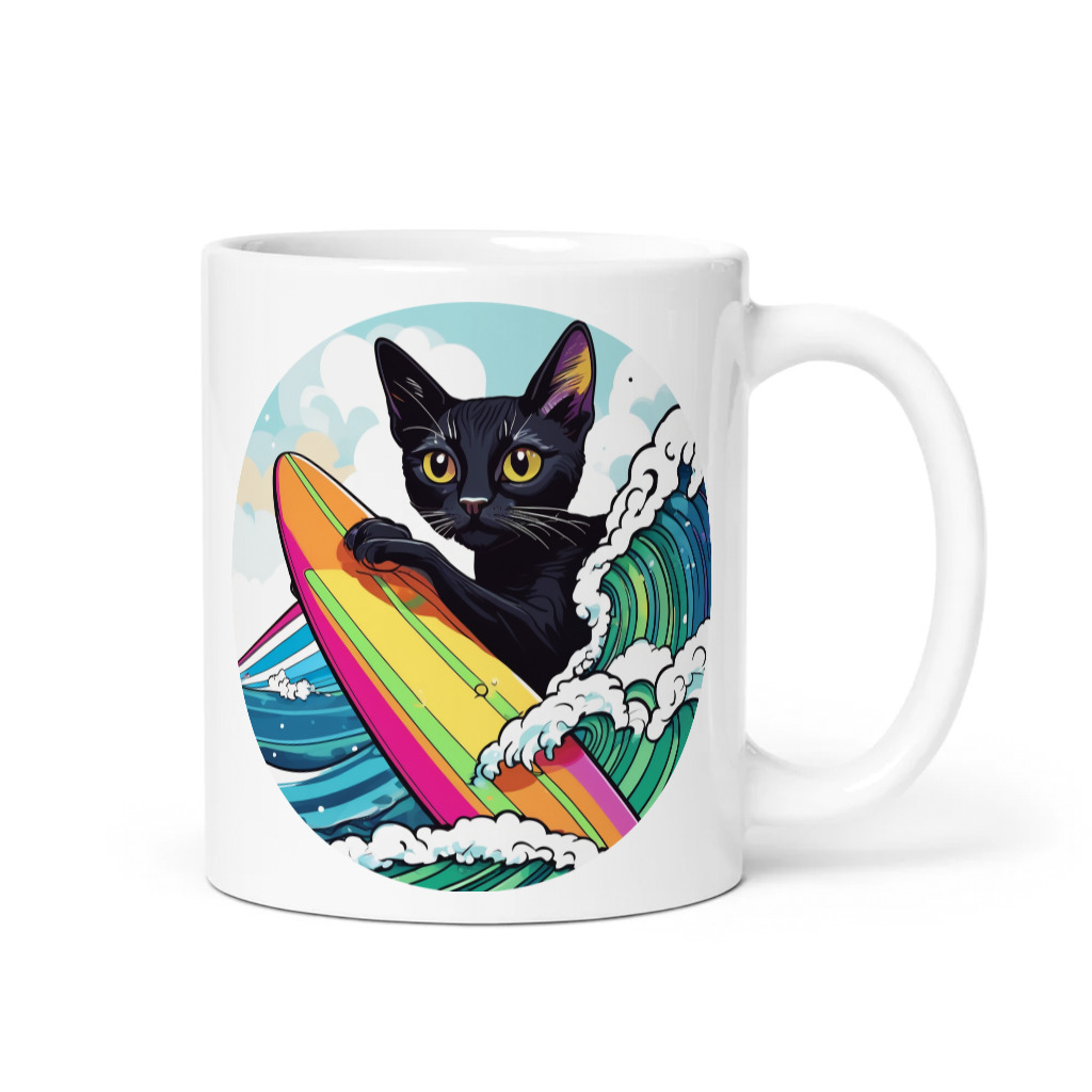 PugMug Custom Black Abyssinian Cat Mug