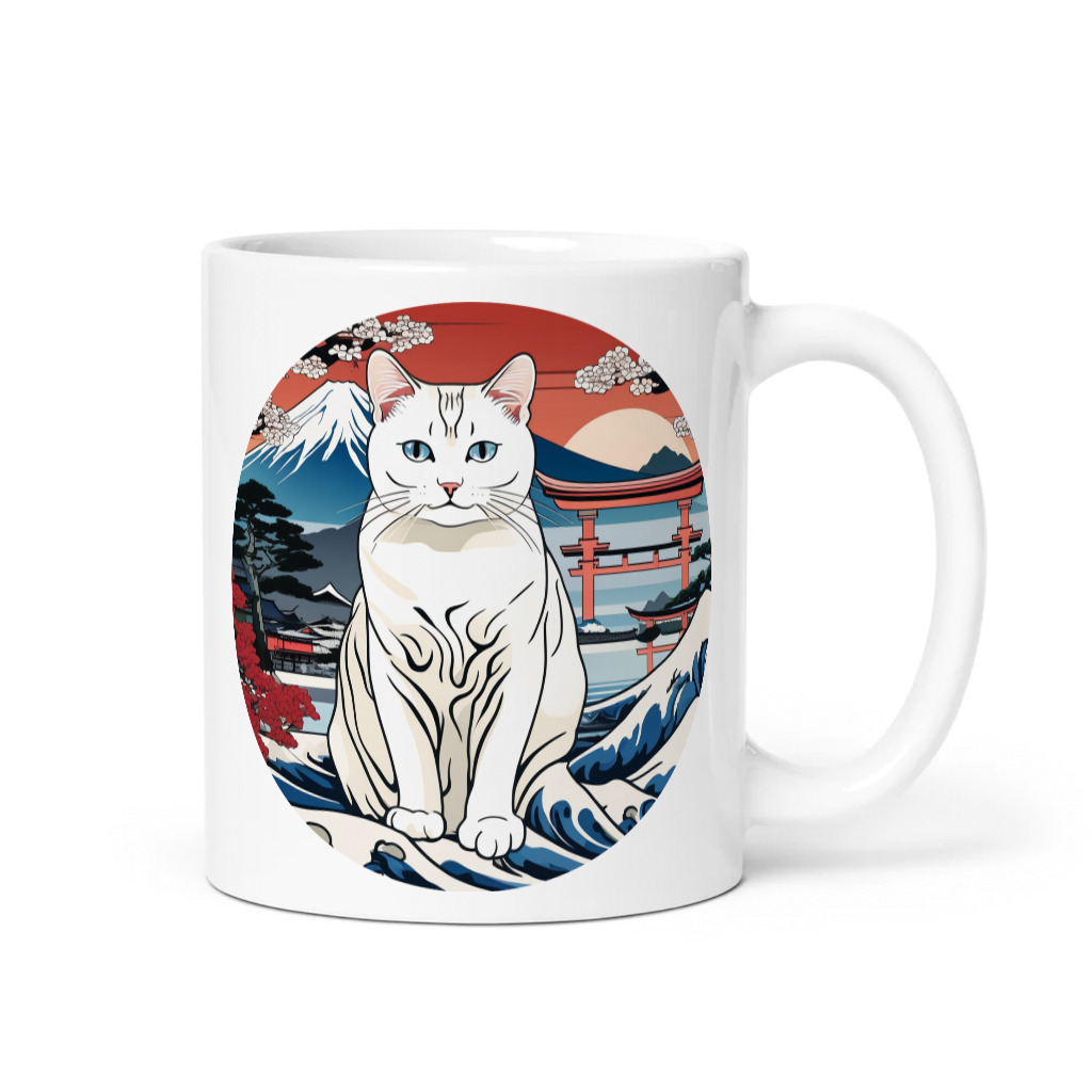PugMug Custom White Companion Cat Mug
