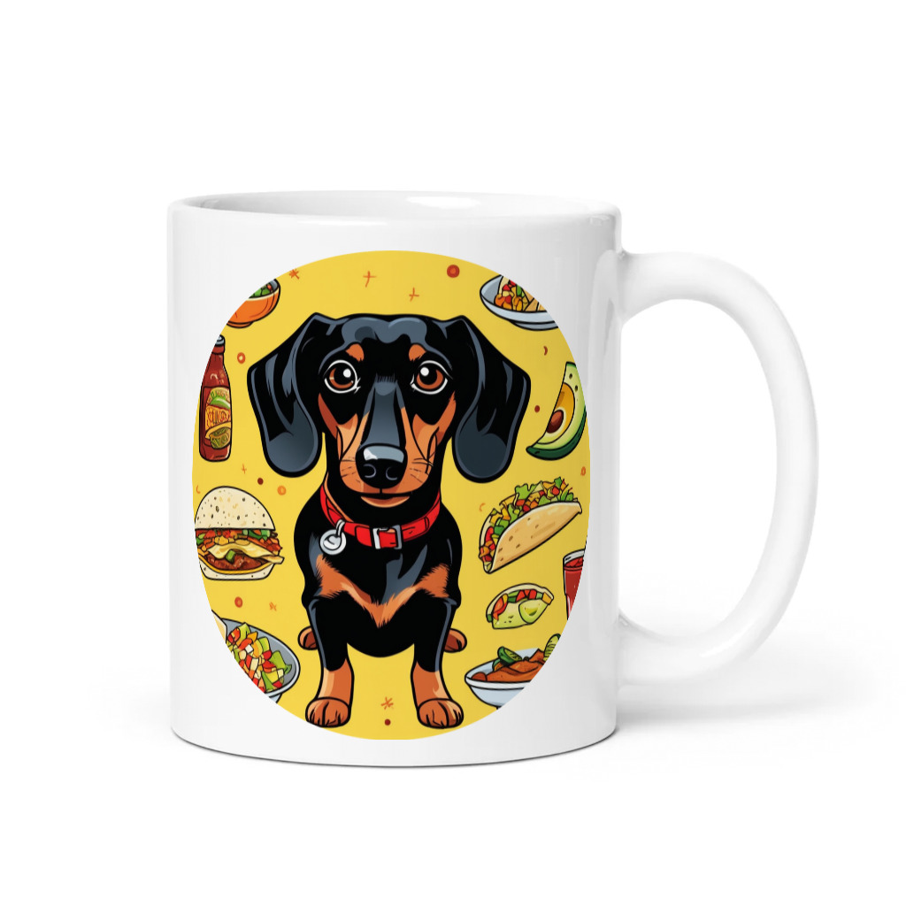 PugMug Custom Black Dachshund Mug