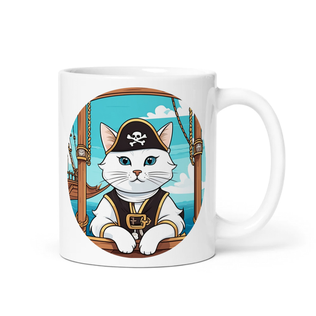 PugMug Custom White Companion Cat Mug