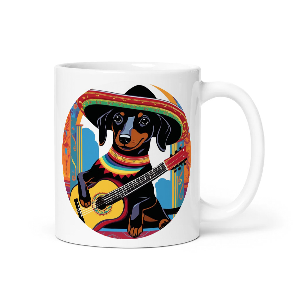 PugMug Custom Black Dachshund Mug