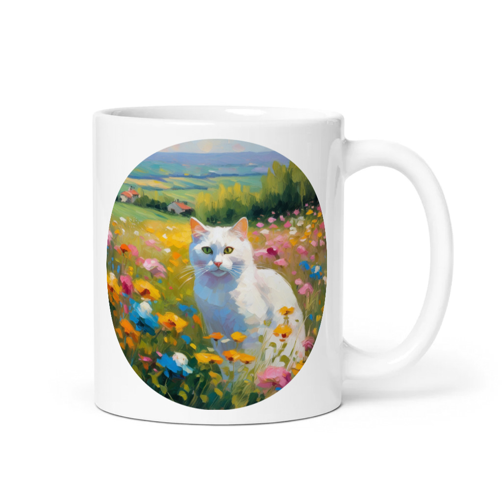 PugMug Custom White Companion Cat Mug
