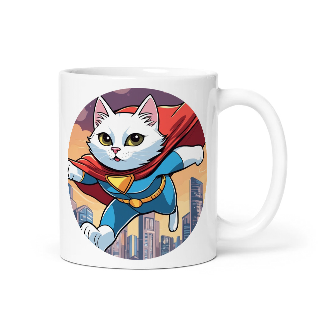 PugMug Custom White Companion Cat Mug