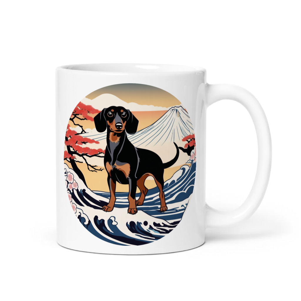 PugMug Custom Black Dachshund Mug