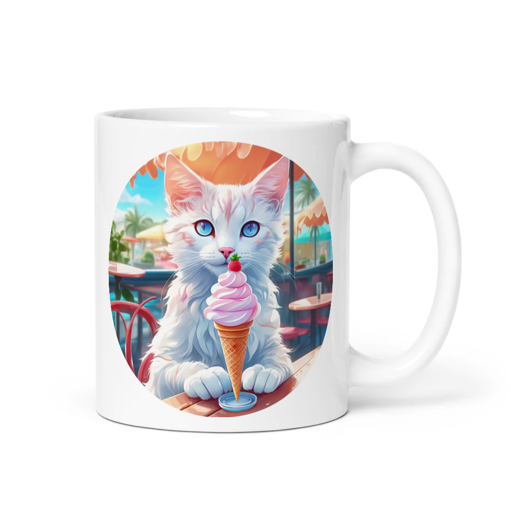 PugMug Custom White Companion Cat Mug