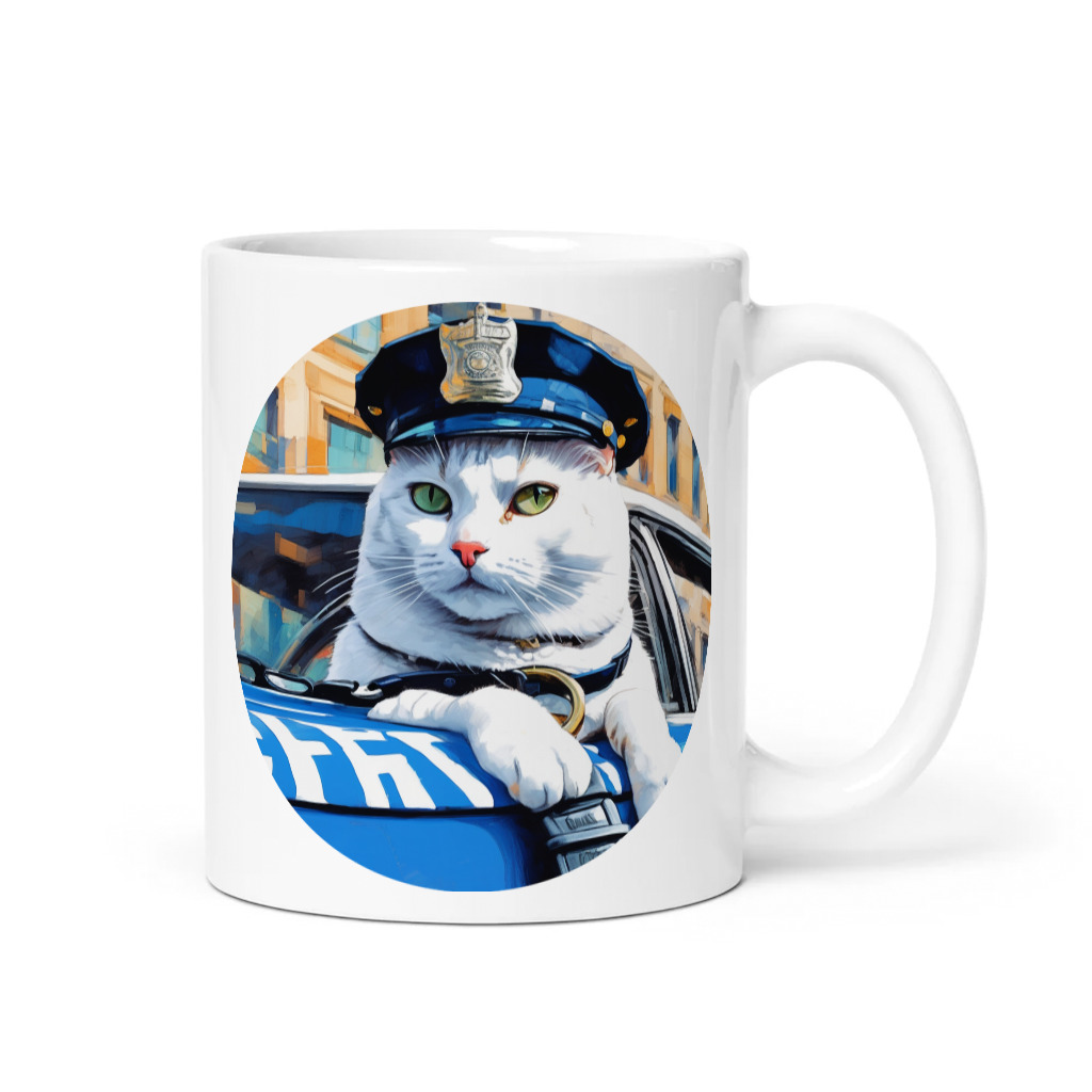 PugMug Custom White Companion Cat Mug