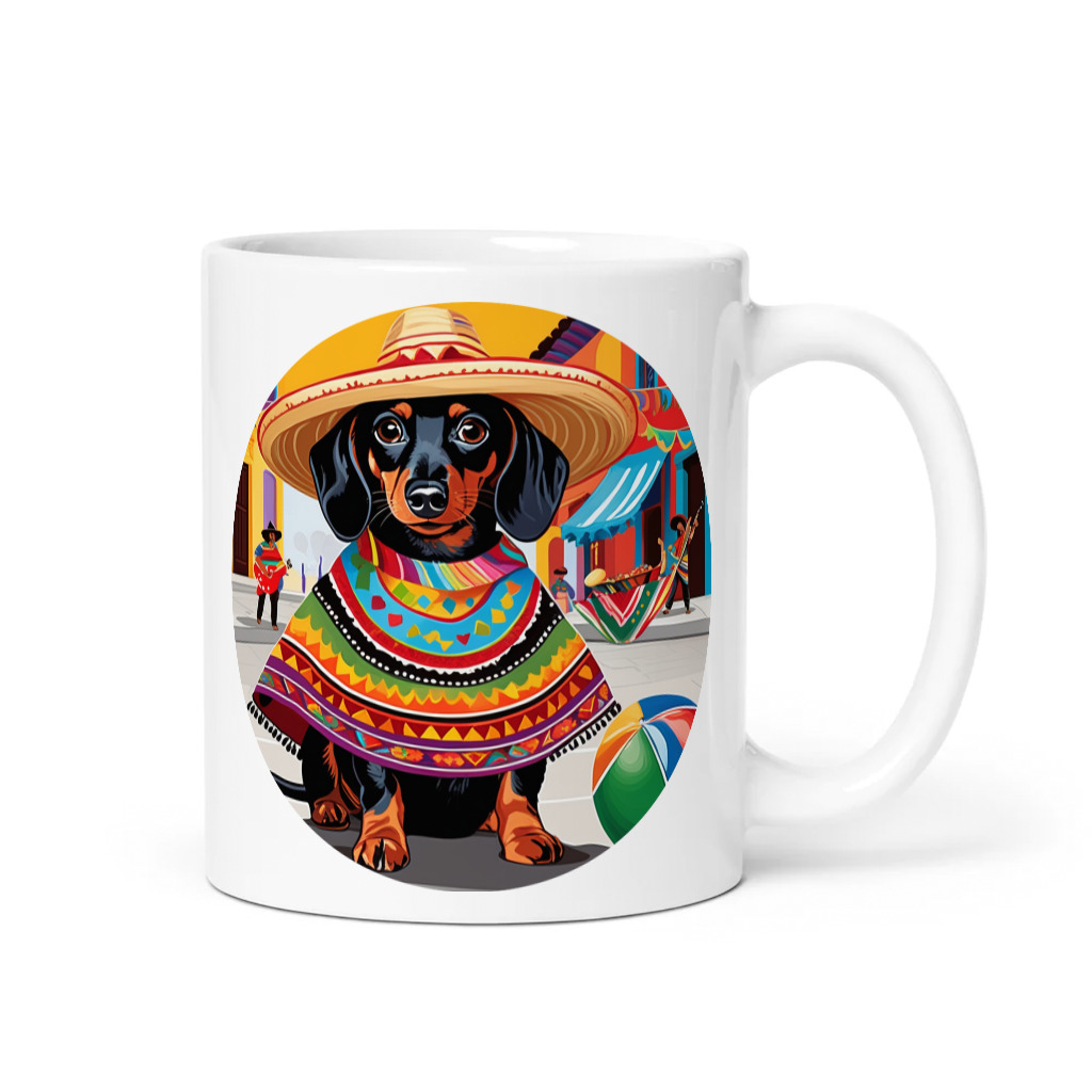 PugMug Custom Black Dachshund Mug