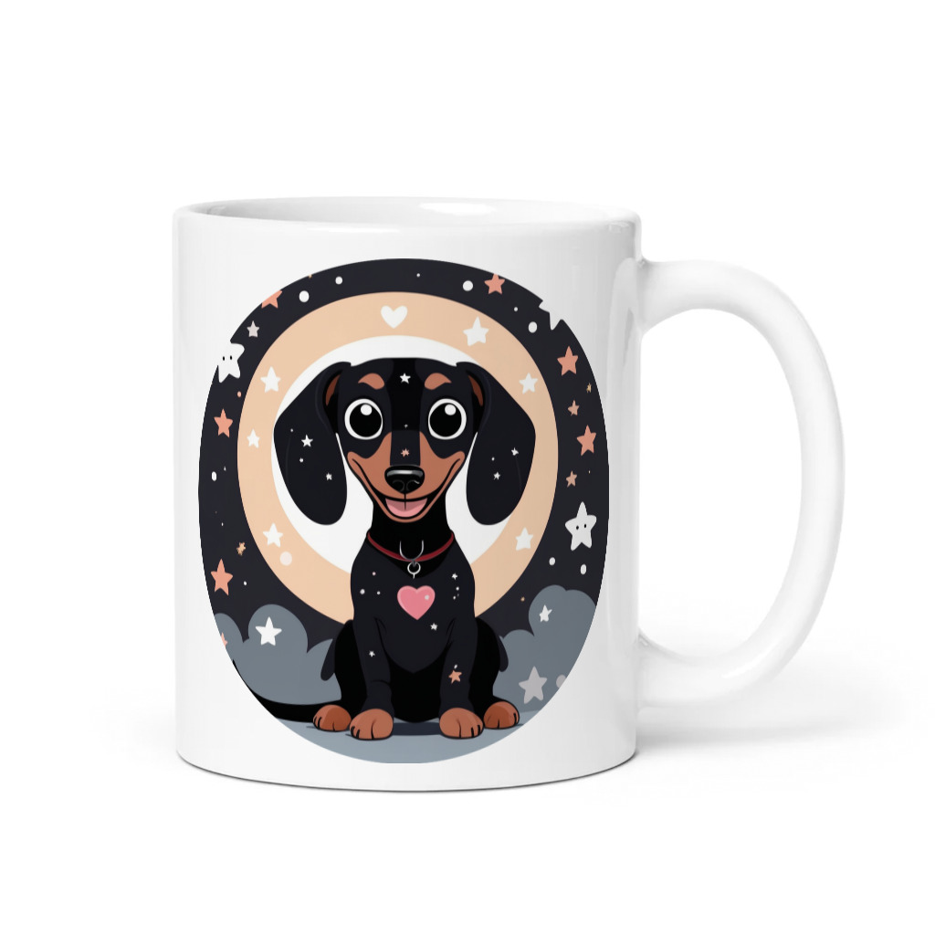 PugMug Custom Black Dachshund Mug