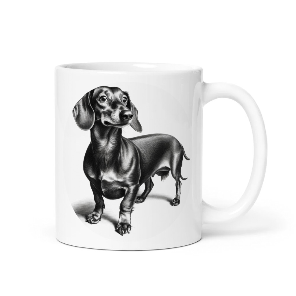 PugMug Custom Black Dachshund Mug