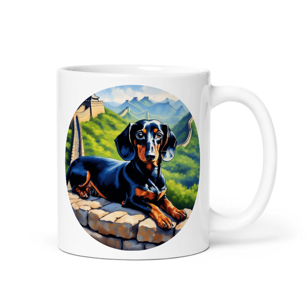 PugMug Custom Black Dachshund Mug