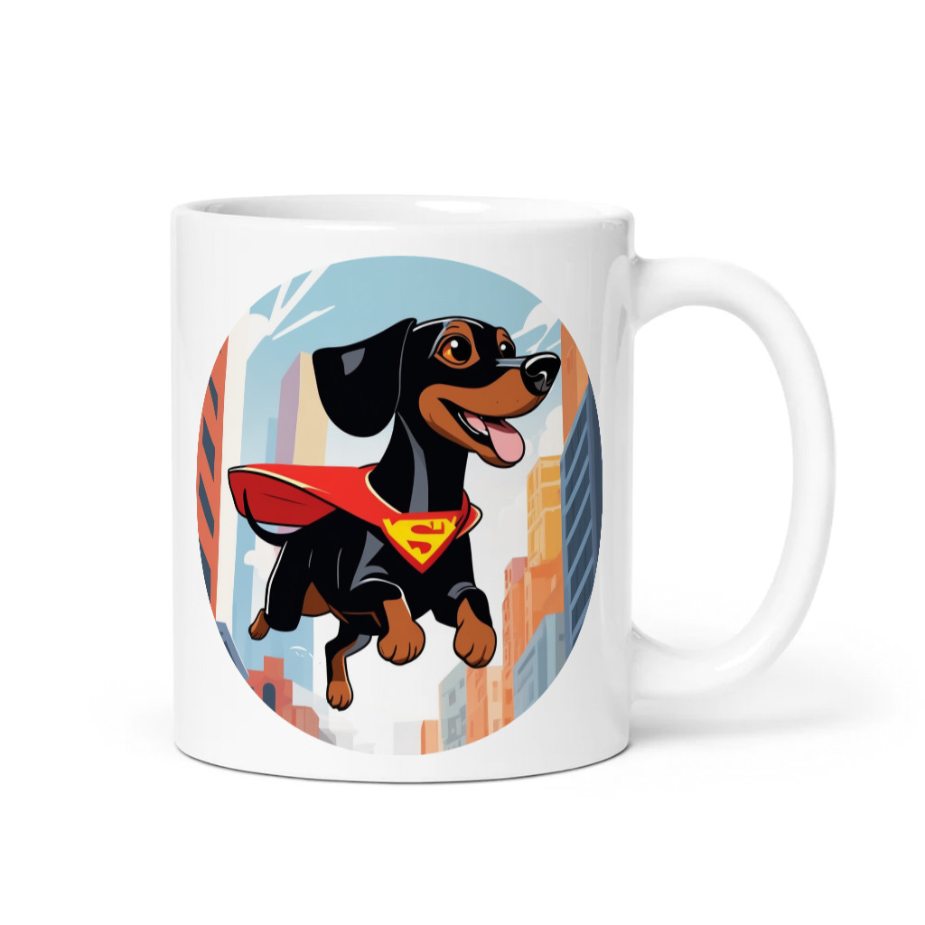 PugMug Custom Black Dachshund Mug