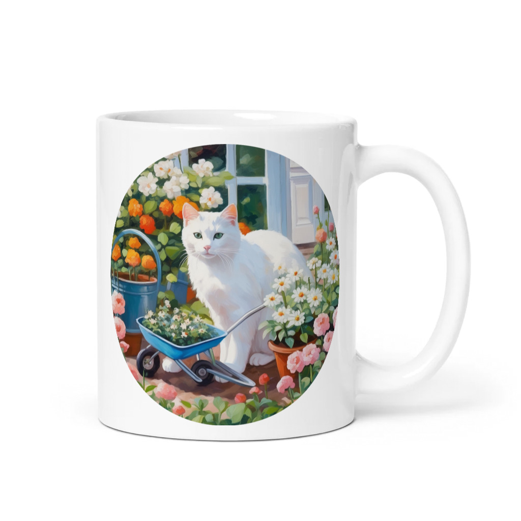 PugMug Custom White Companion Cat Mug