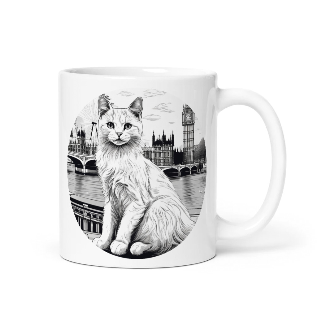 PugMug Custom White Companion Cat Mug
