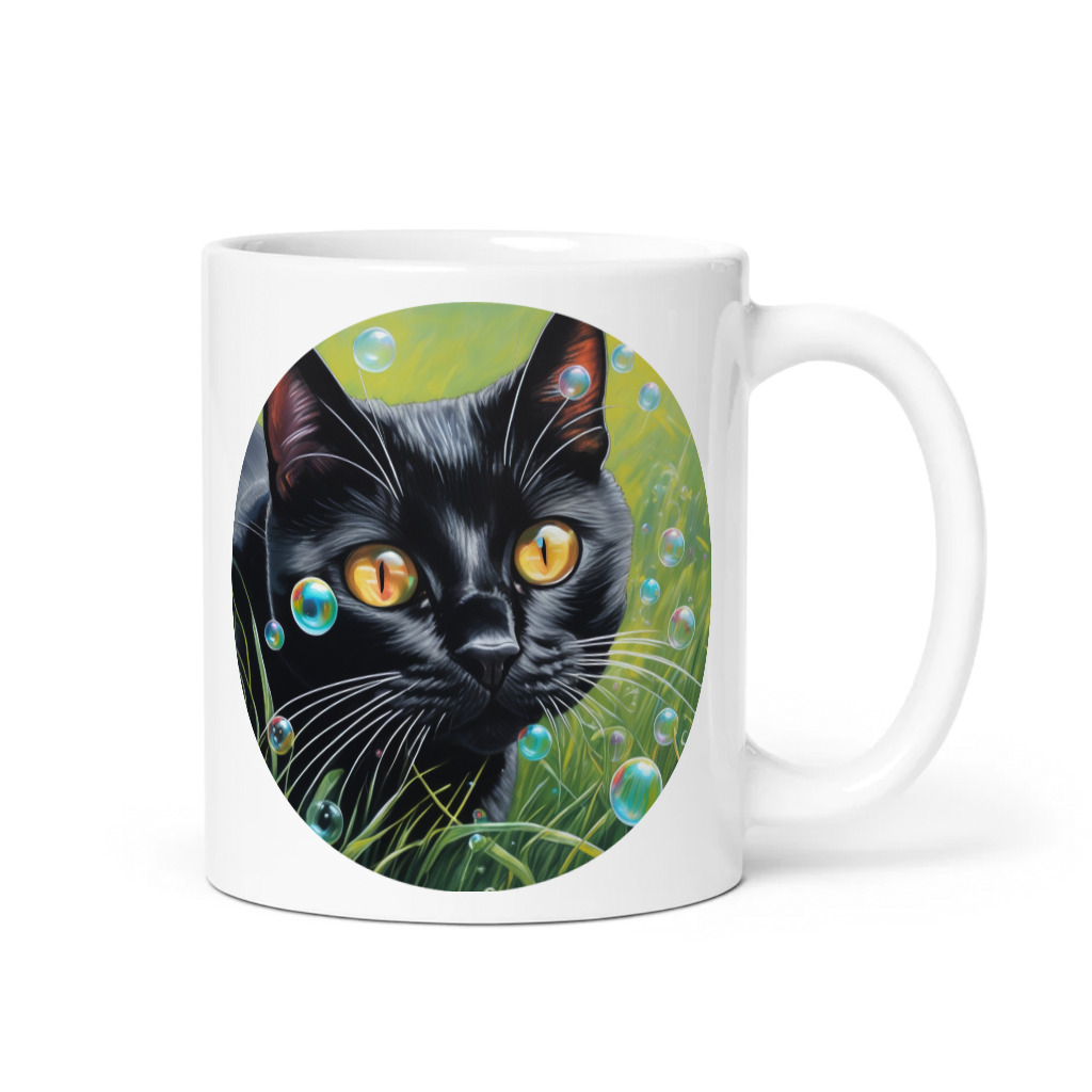 PugMug Custom Black American Shorthair Cat Mug