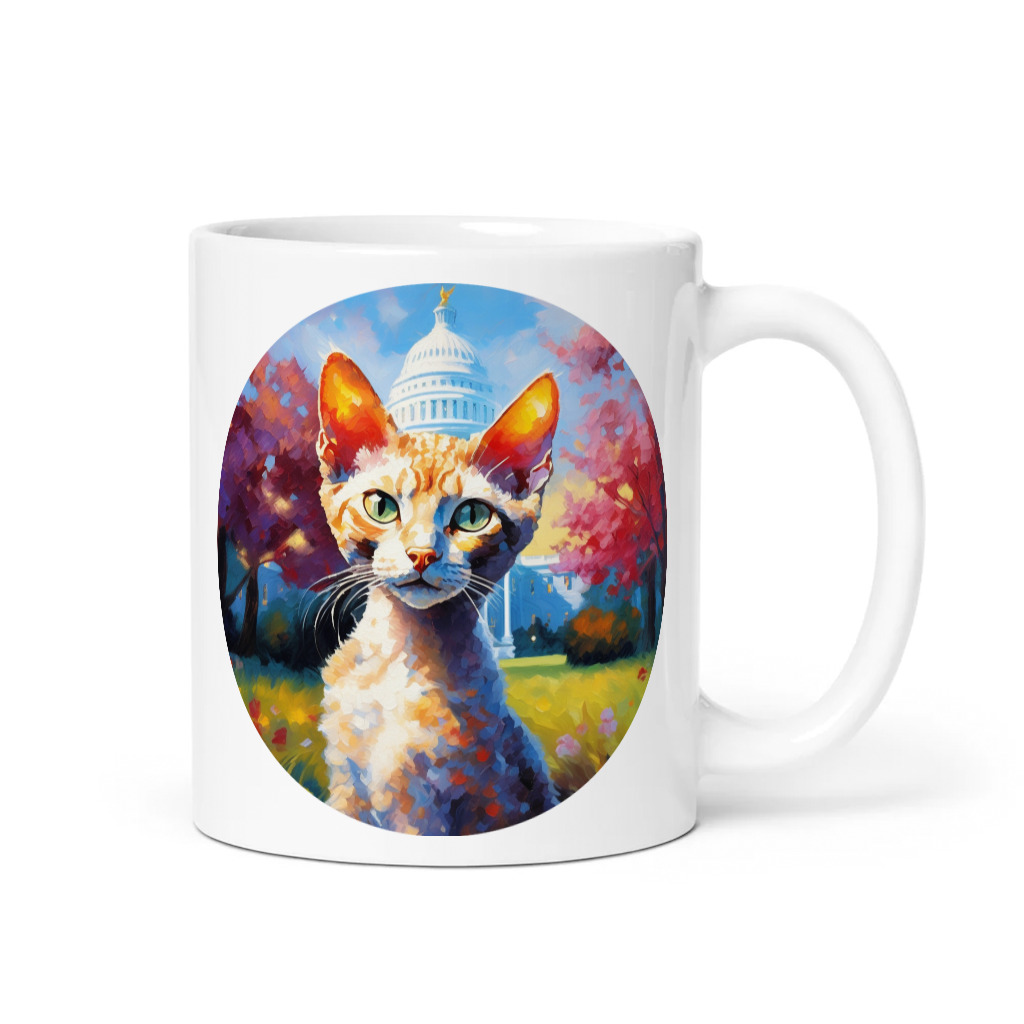 PugMug Custom Tabby Devon Rex Cat Mug